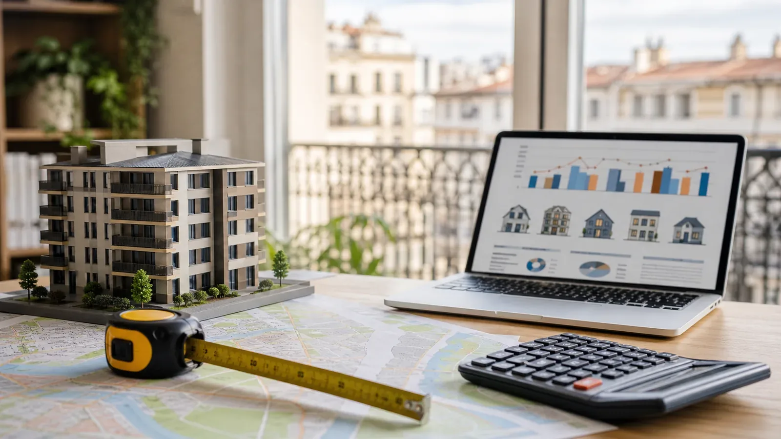 Prix au m2, apport, mensualité et budget immobilier local
