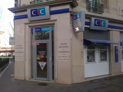 Agence CIC boulevard Saint-Michel à Paris, photographiée le 2 avril 2014.